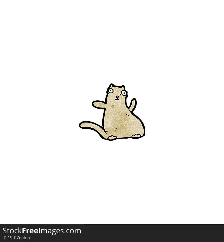 fat cartoon cat