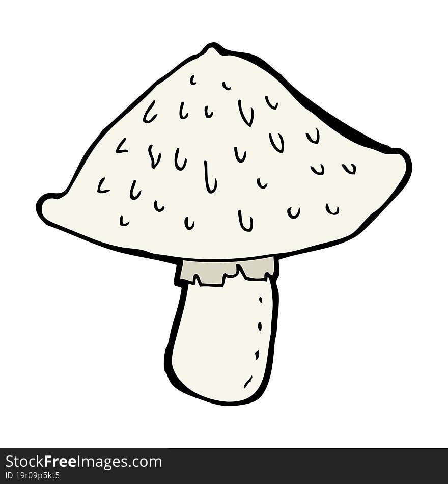 cartoon wild mushroom