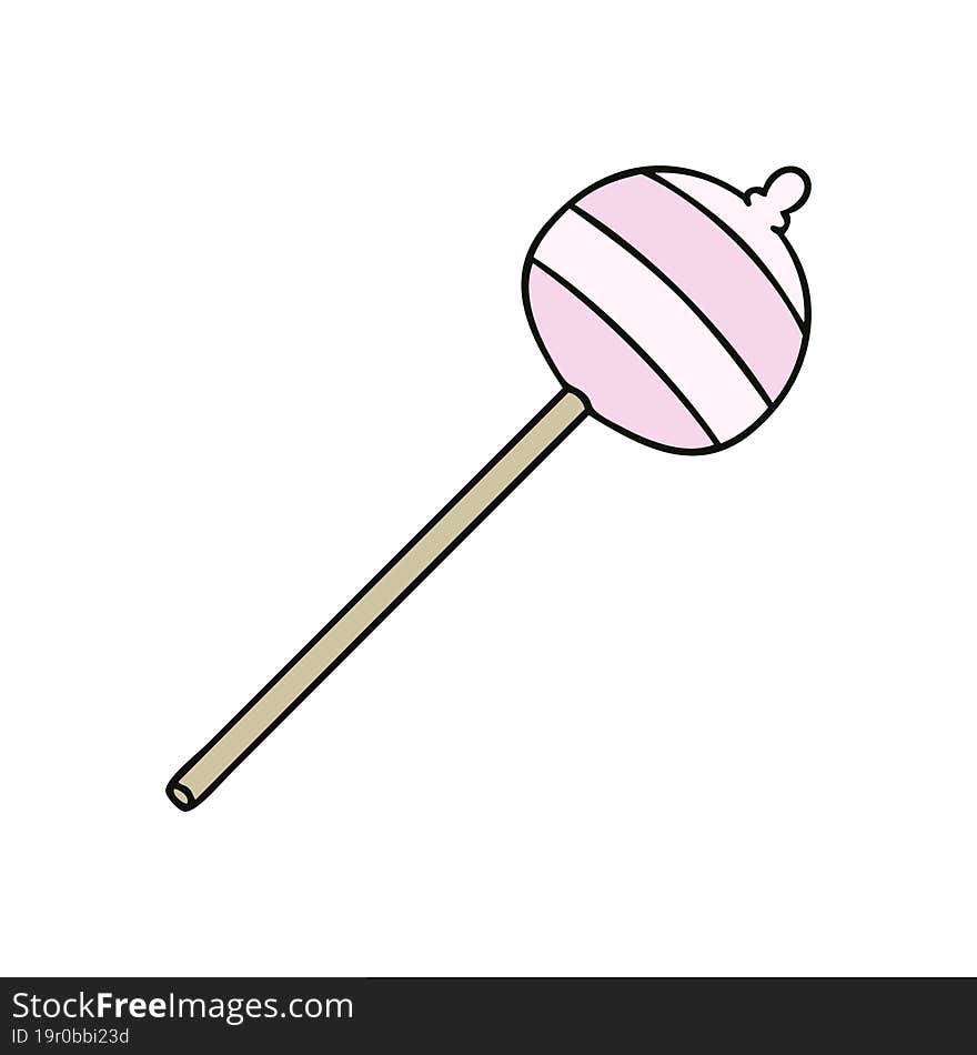 quirky hand drawn cartoon lolipop