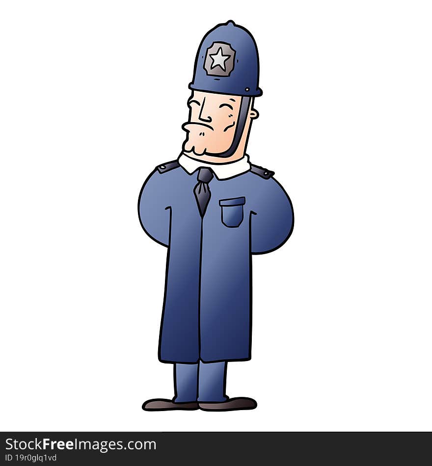 cartoon policeman. cartoon policeman