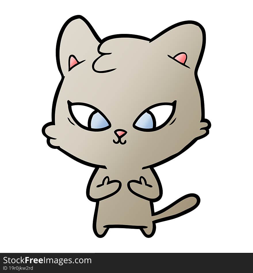 cute cartoon cat. cute cartoon cat