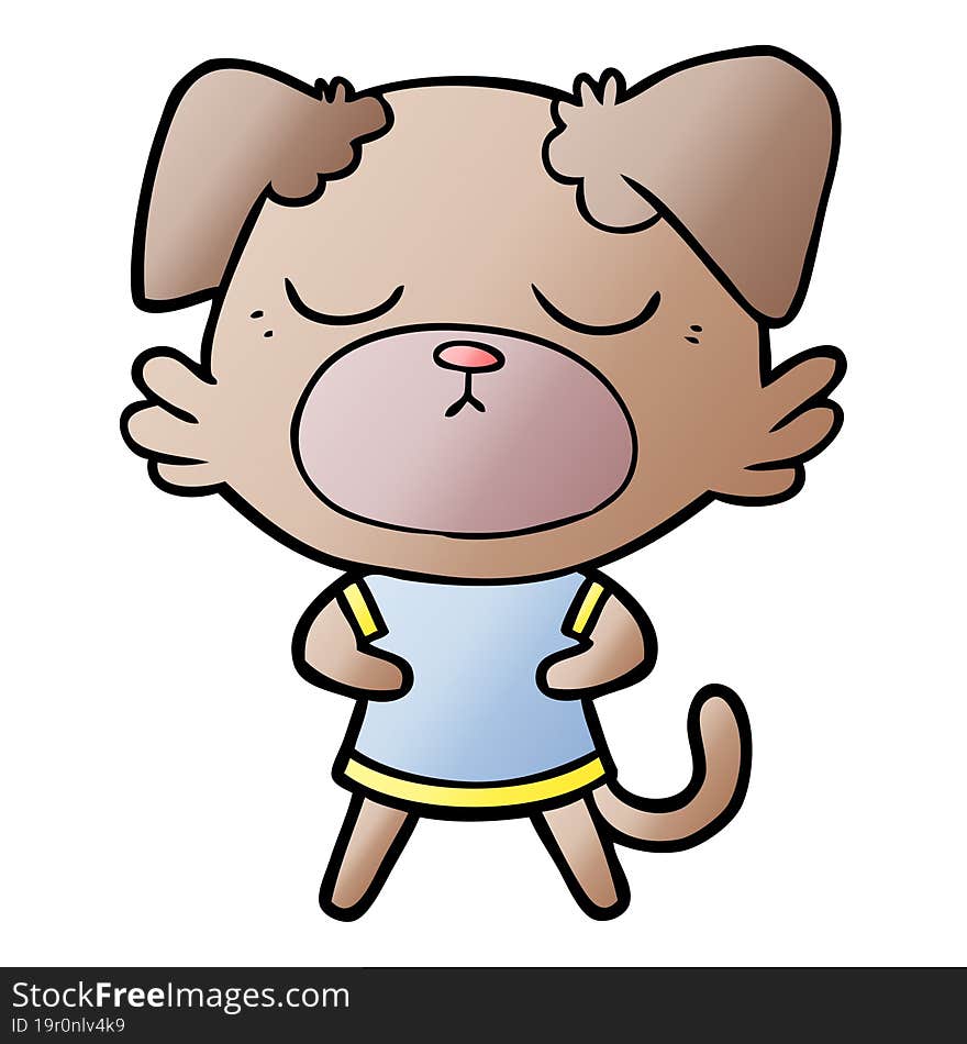 cute cartoon dog. cute cartoon dog