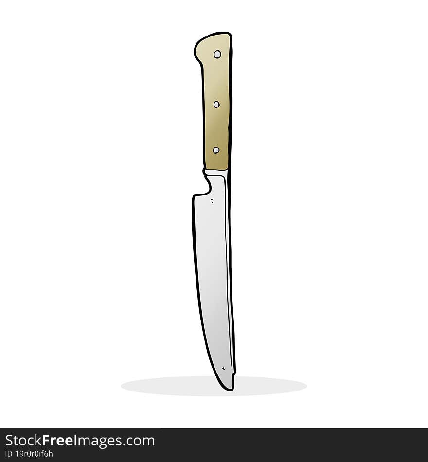 cartoon kitchen knife