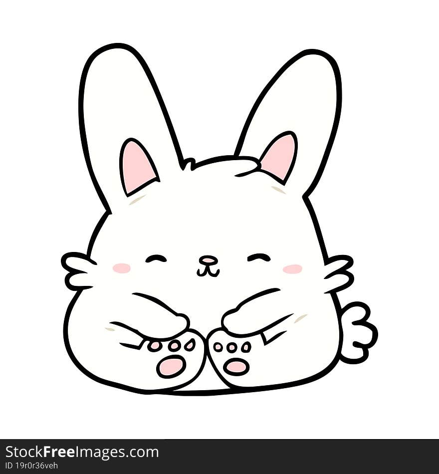 cute cartoon bunny rabbit. cute cartoon bunny rabbit