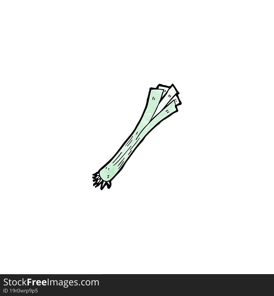 Cartoon Leek