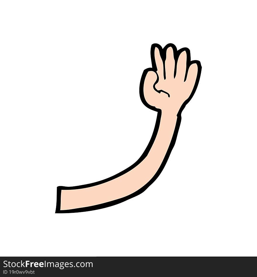 cartoon arm