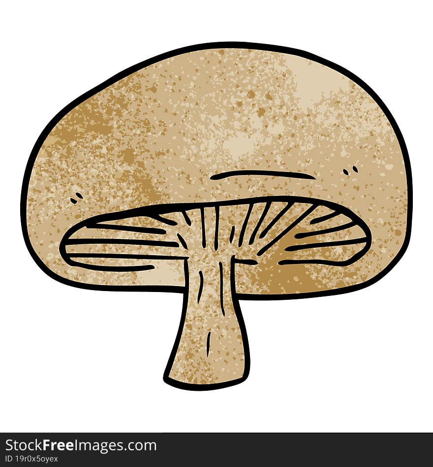 cartoon doodle chestnut mushroom