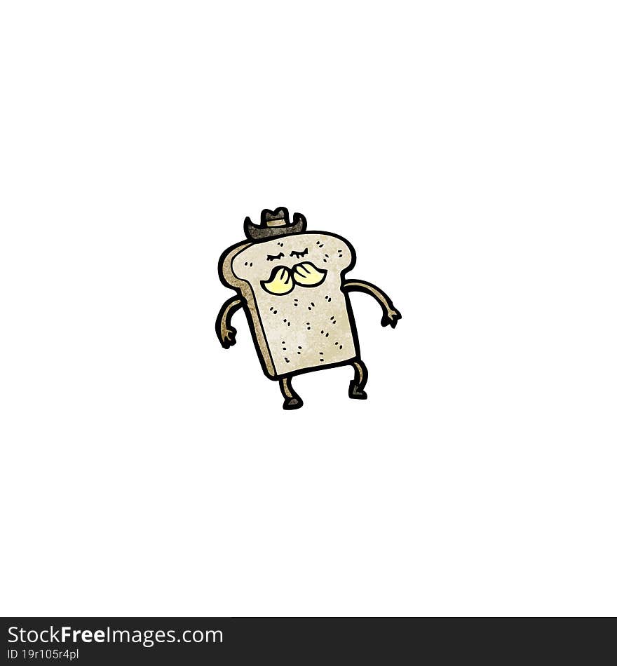 Cartoon Slice Of Toast