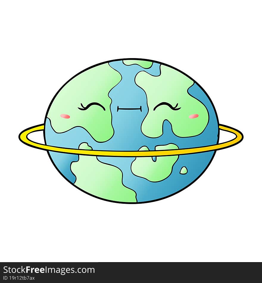 cartoon habitable alien planet. cartoon habitable alien planet