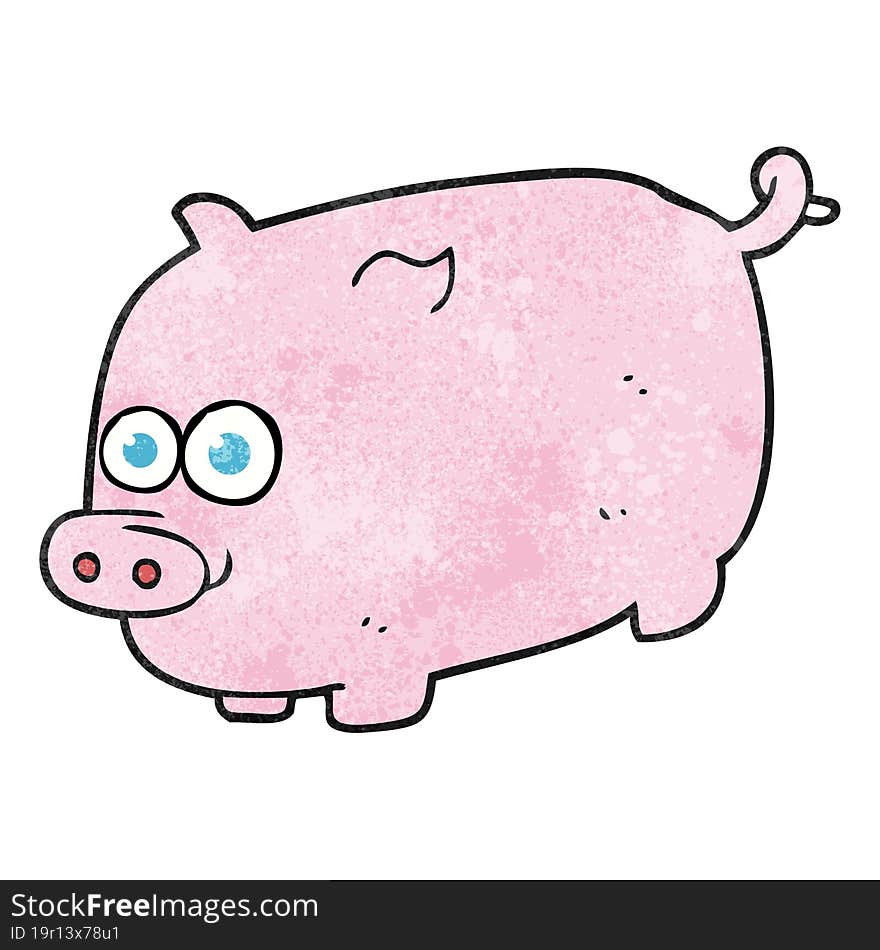 Textured Cartoon Pig