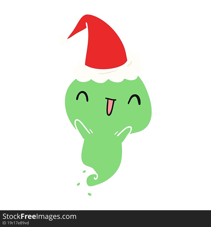 Christmas Cartoon Of Kawaii Ghost