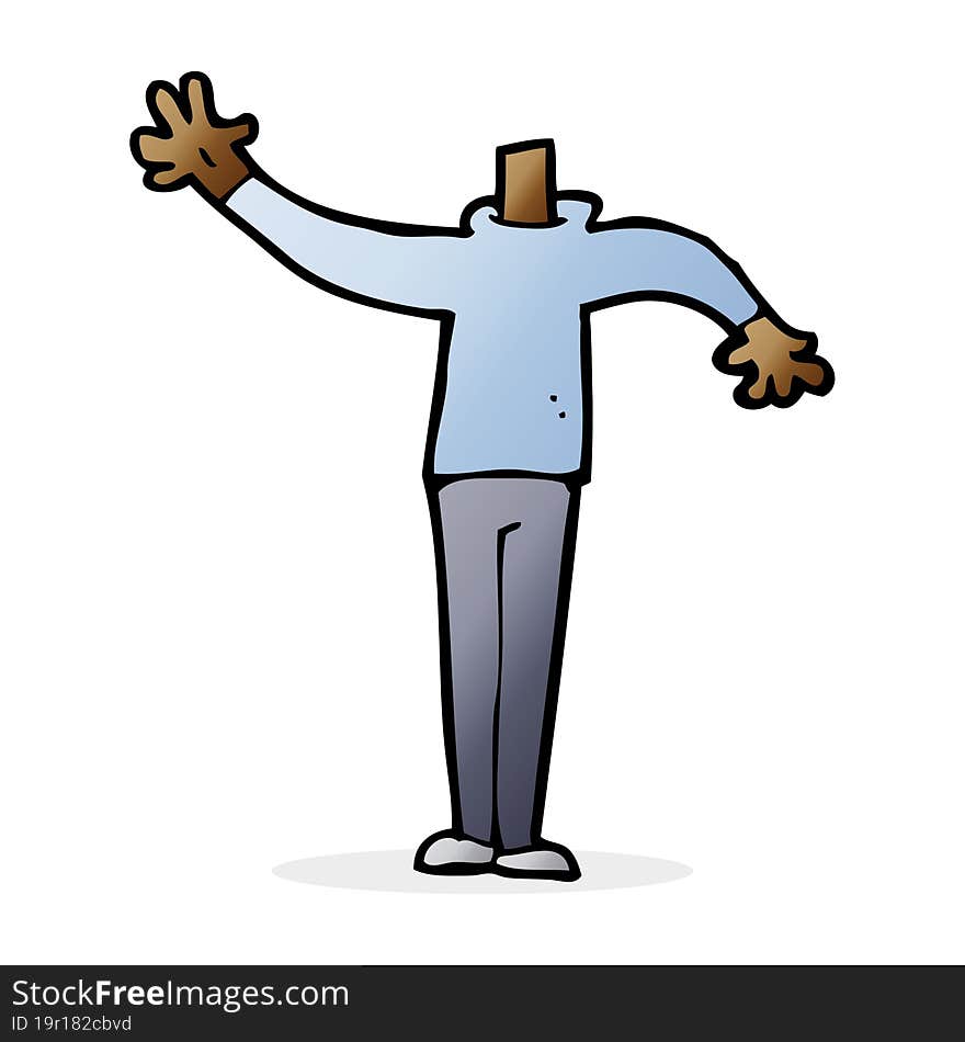 cartoon male gesturing body (mix and match cartoons or add own photo