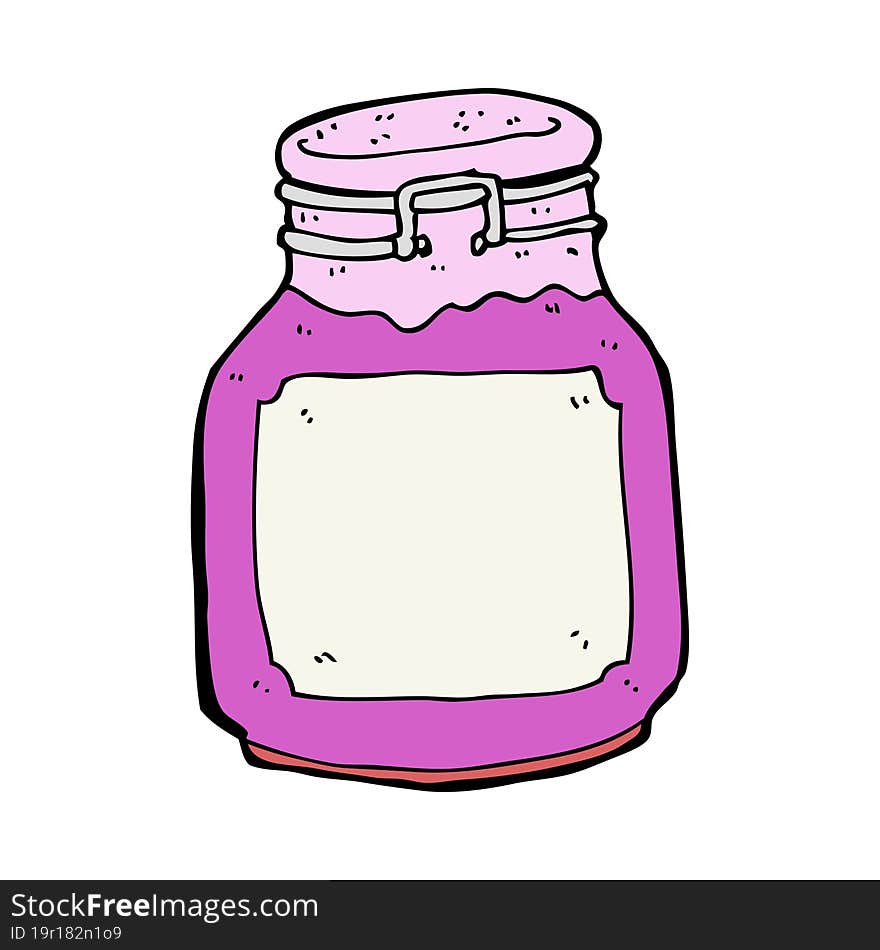 Cartoon Kitchen Jar