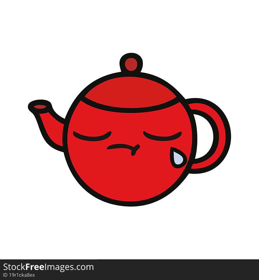 cute cartoon teapot