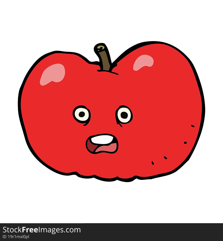 cartoon apple