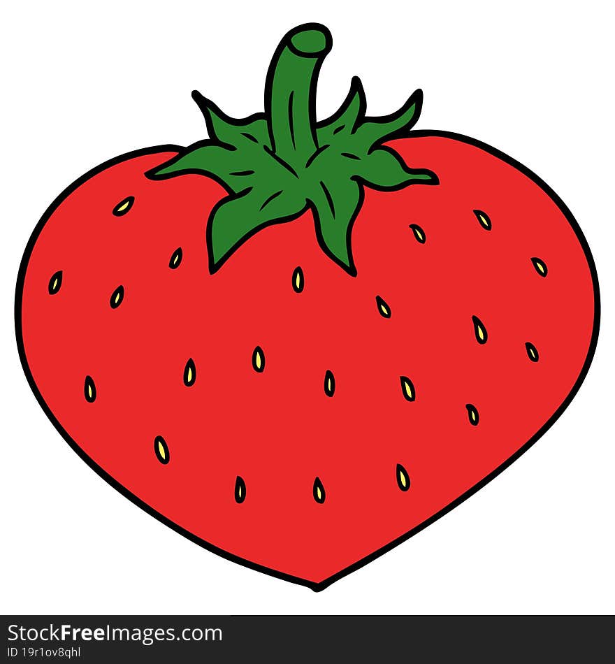 cartoon strawberry. cartoon strawberry