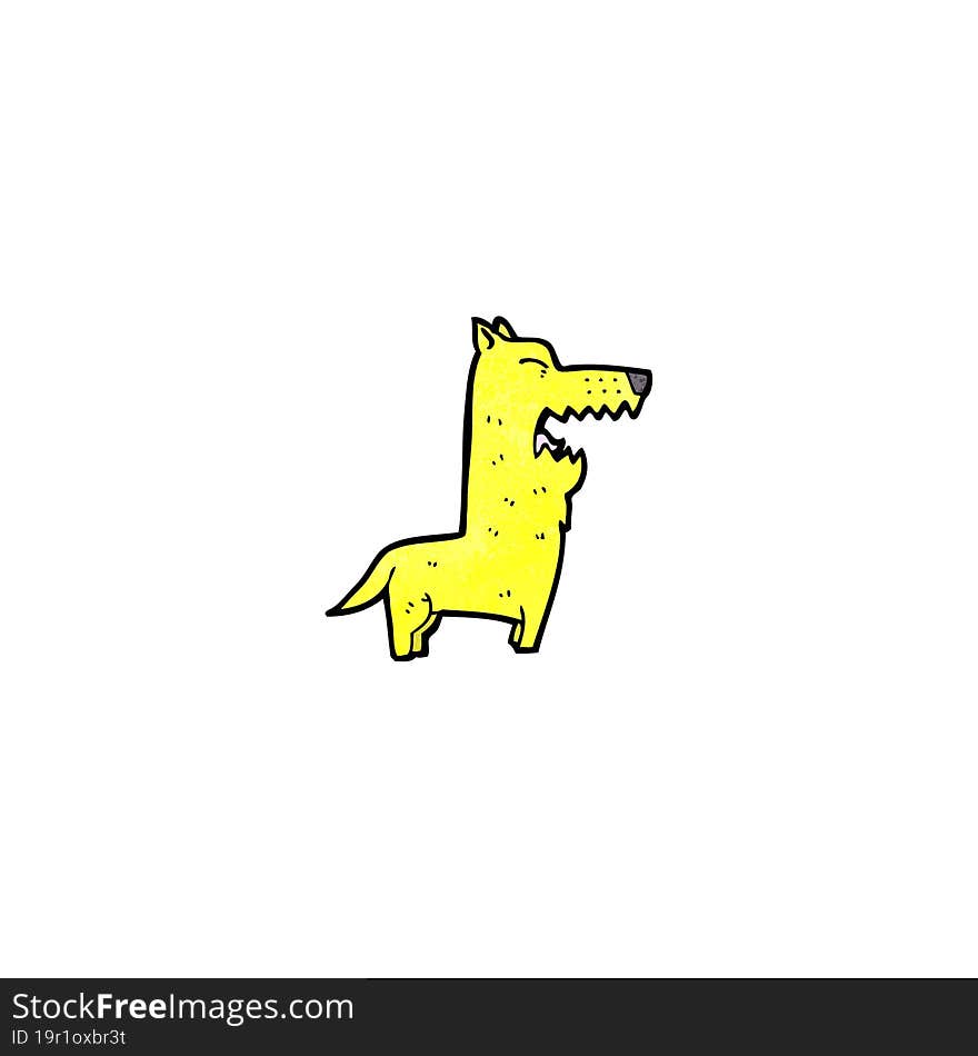 cartoon barking dog