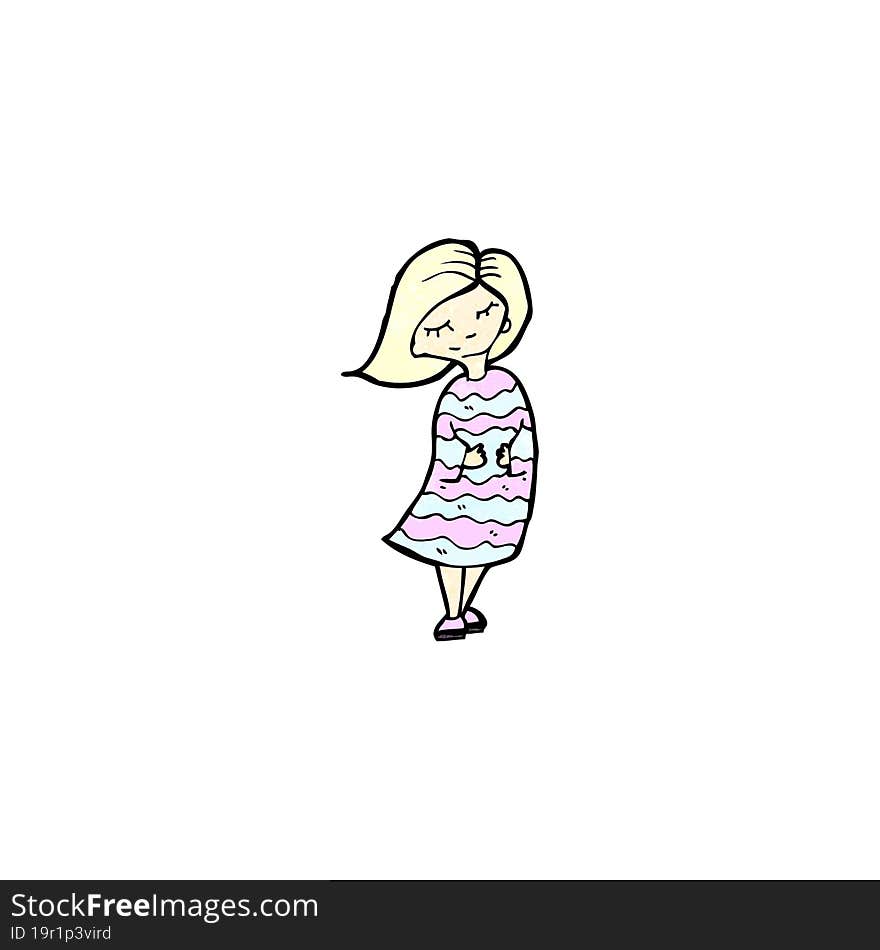 cartoon blond girl