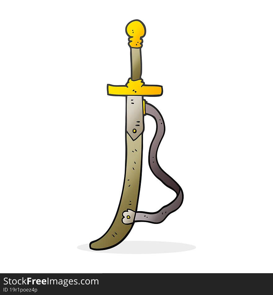 cartoon sword