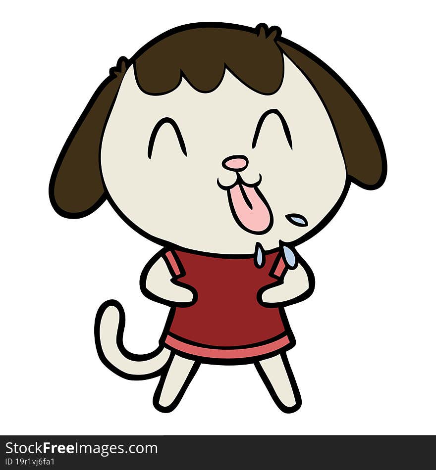 cute cartoon dog. cute cartoon dog