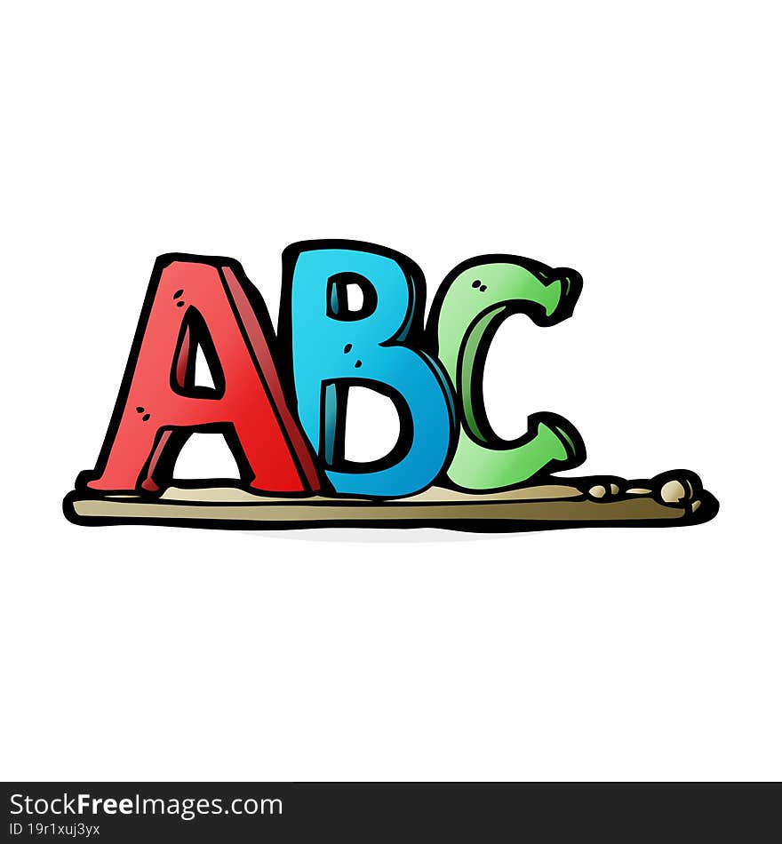 Cartoon ABC Letters