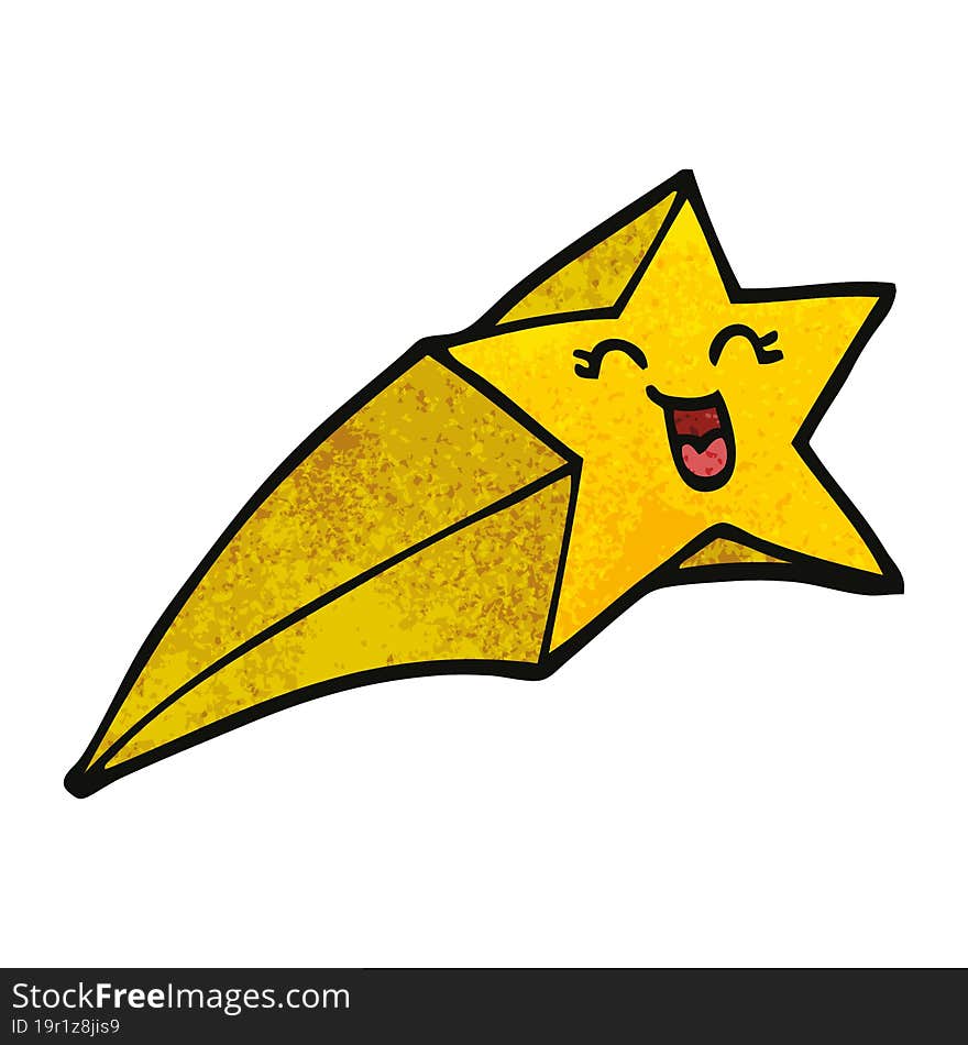 Cartoon Doodle Shooting Star