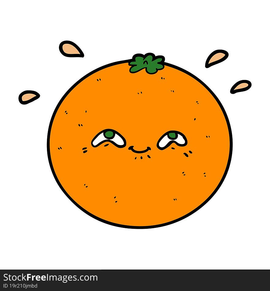 cartoon orange. cartoon orange