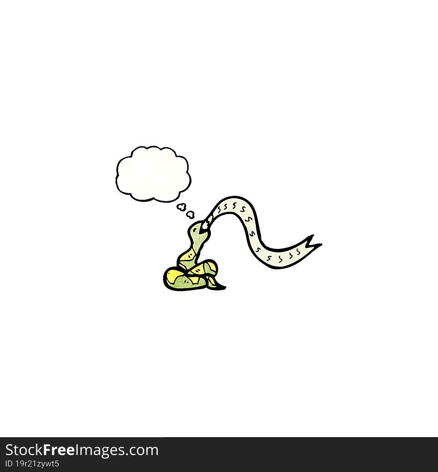 hissing snake cartoon