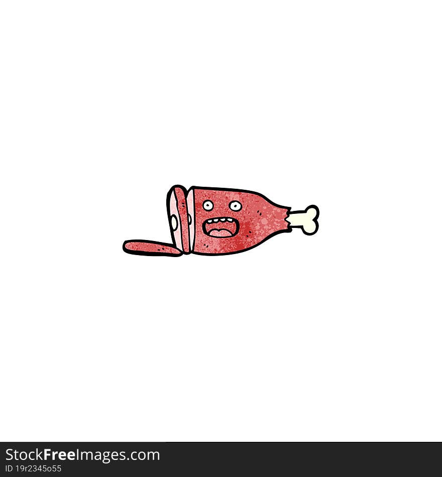 Meat Cartoon Character