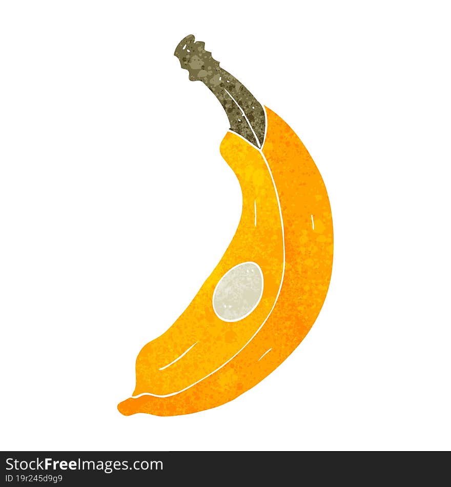 retro cartoon banana