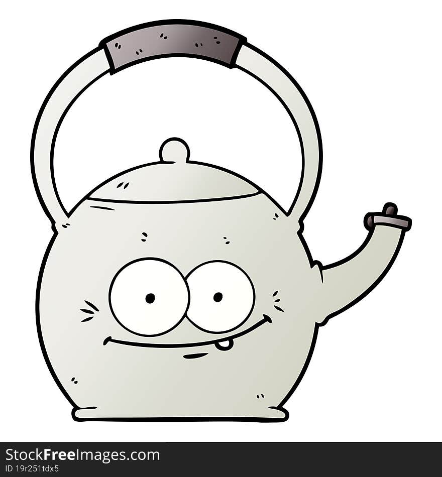 cartoon kettle. cartoon kettle