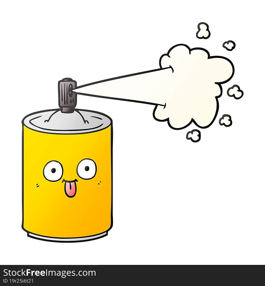 cartoon aerosol spray can. cartoon aerosol spray can