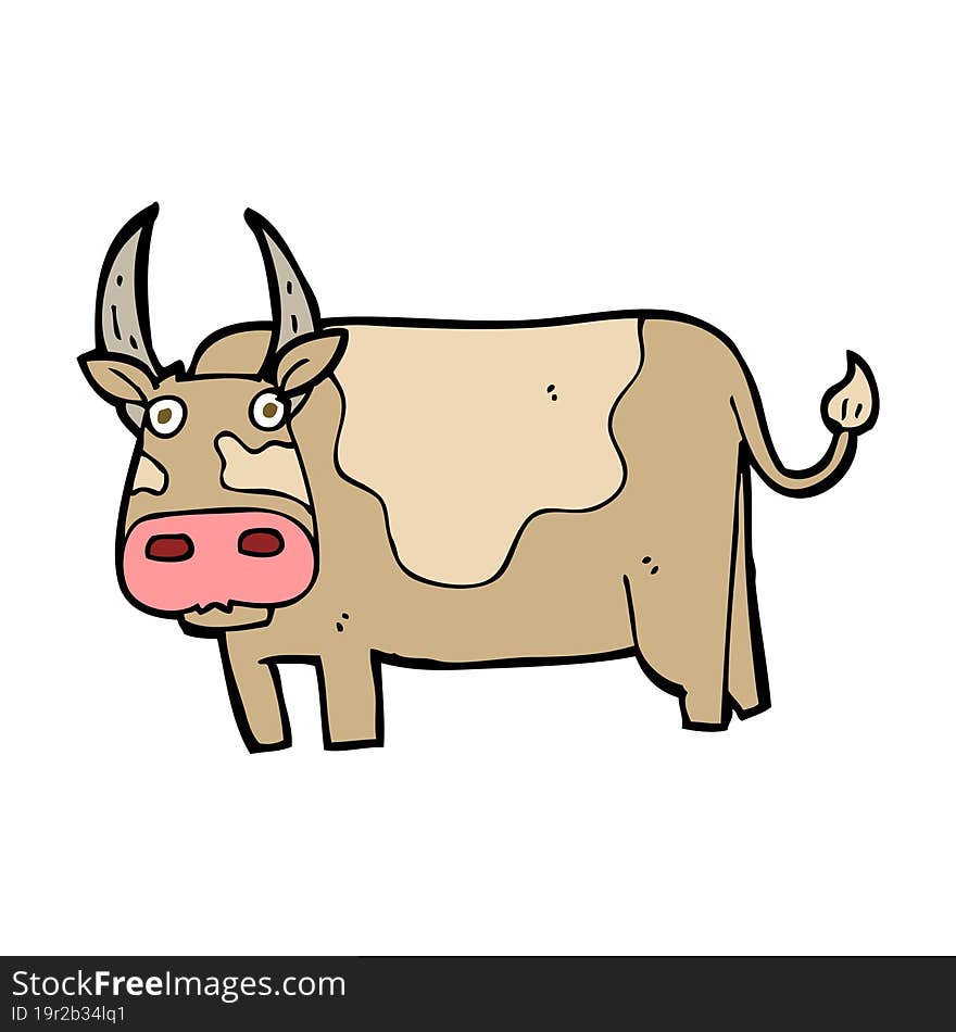 cartoon bull