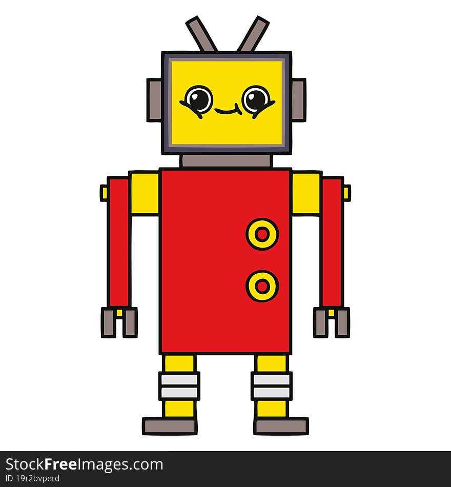 cute cartoon robot