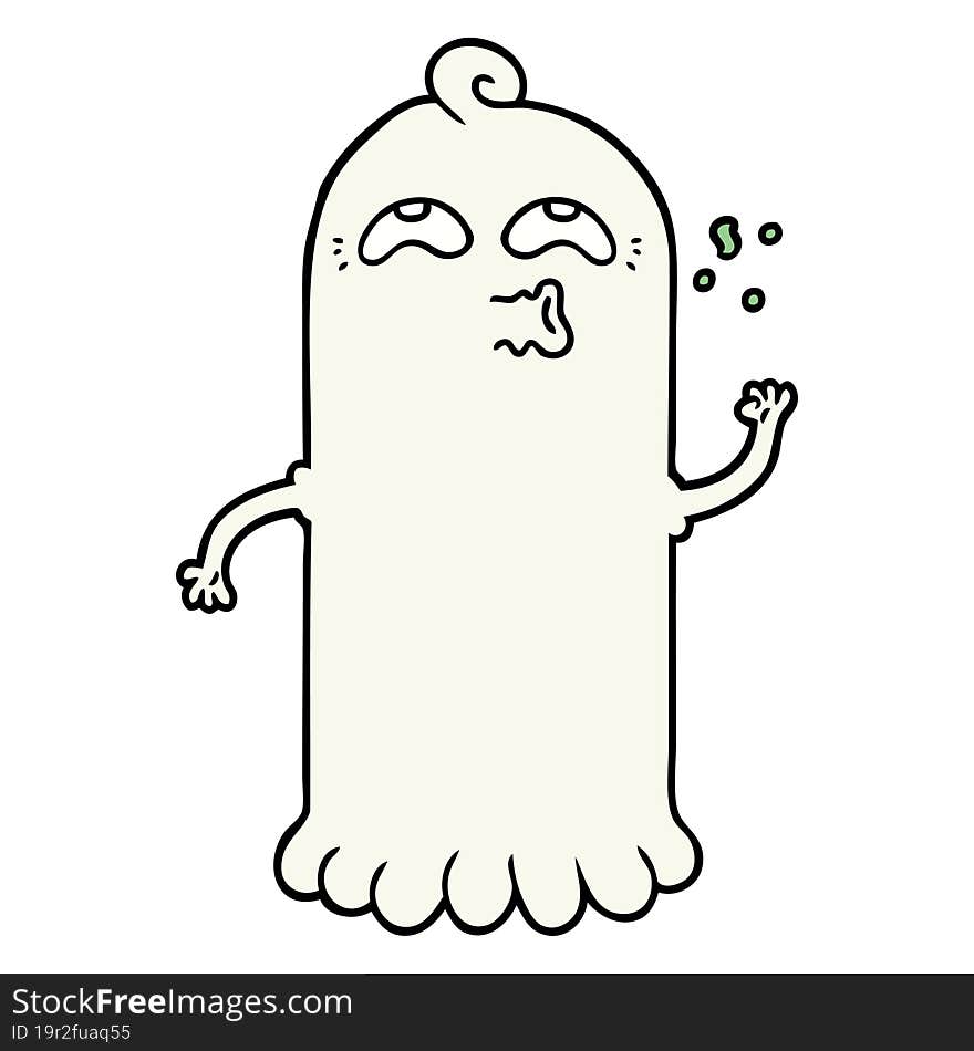 cartoon ghost. cartoon ghost