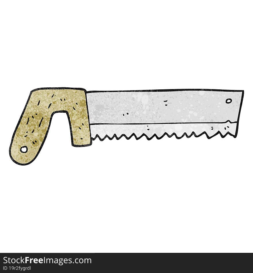 textured cartoon wood saw