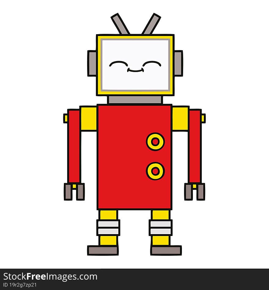 Cute Cartoon Robot