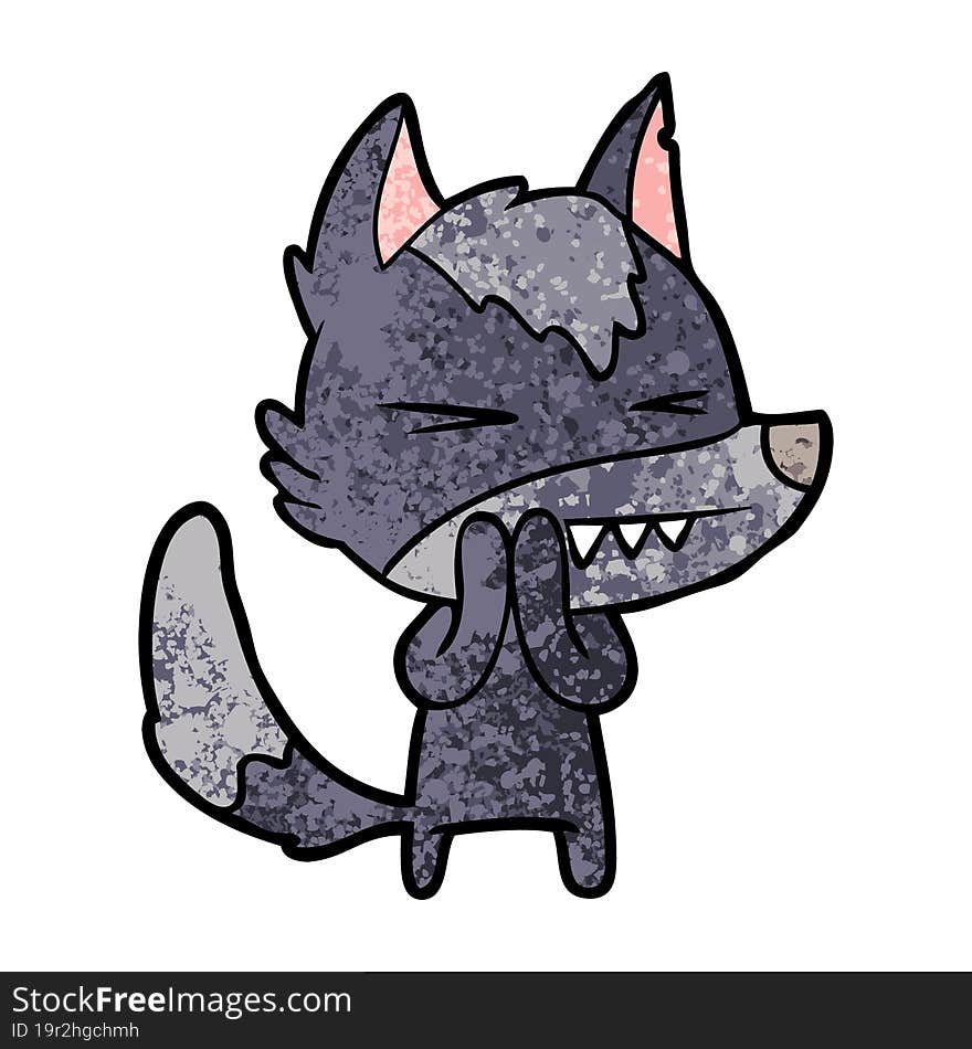 angry wolf cartoon. angry wolf cartoon