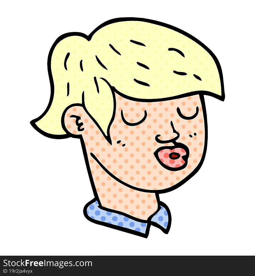 cartoon doodle of boys face