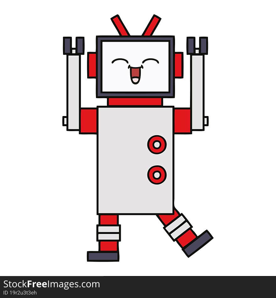 cute cartoon robot