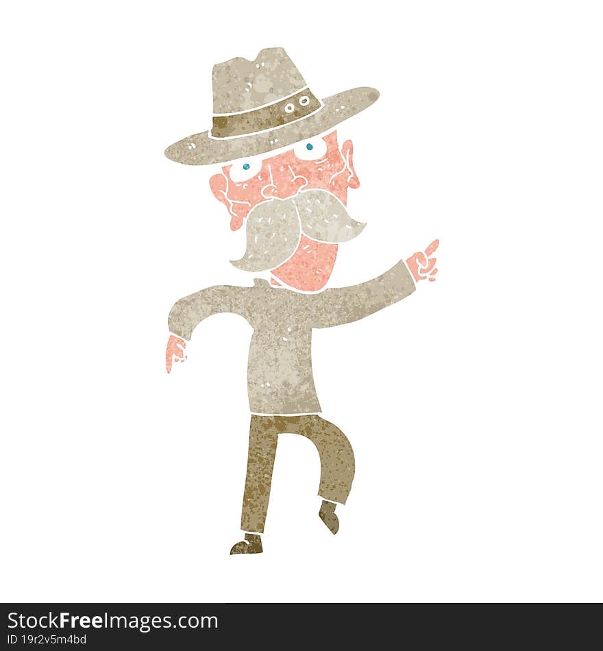 cartoon man in hat