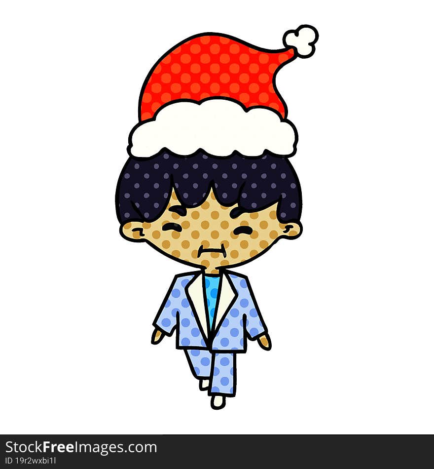 Christmas Cartoon Of Kawaii Boy