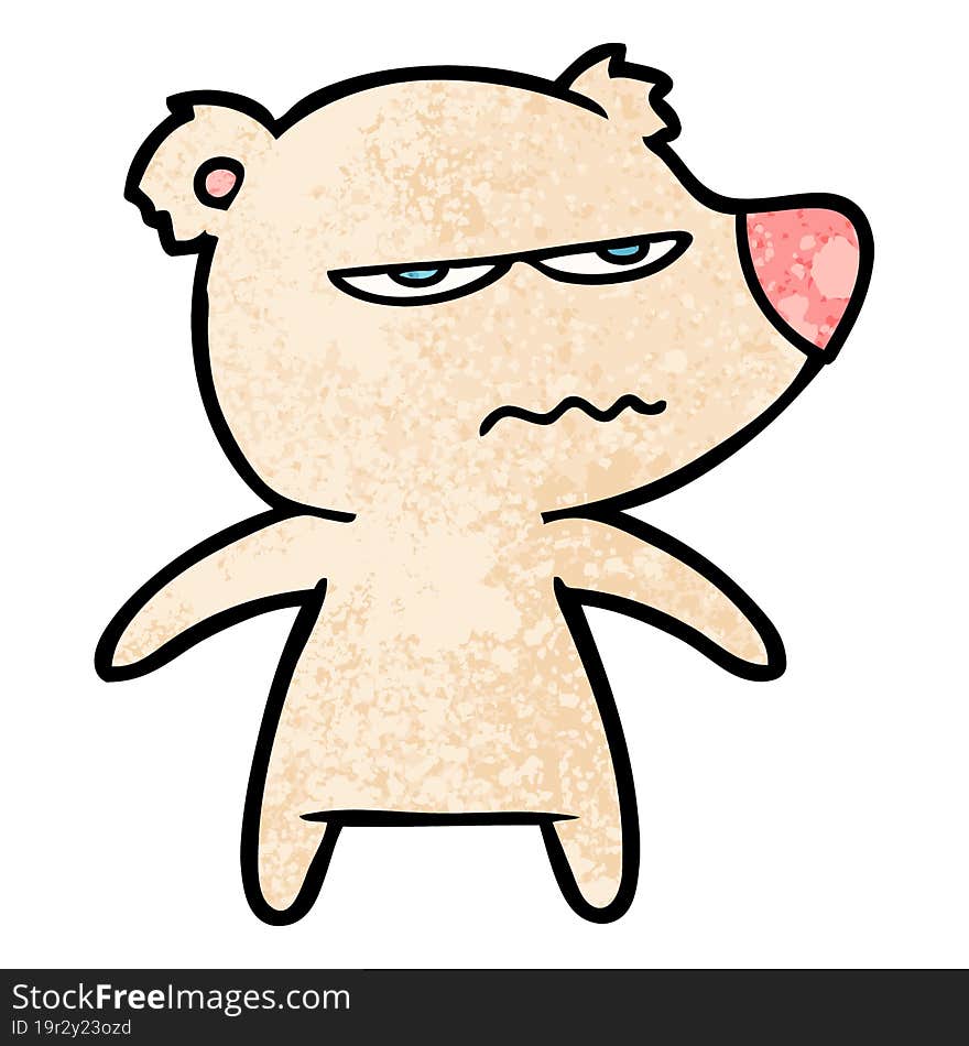 angry bear cartoon. angry bear cartoon