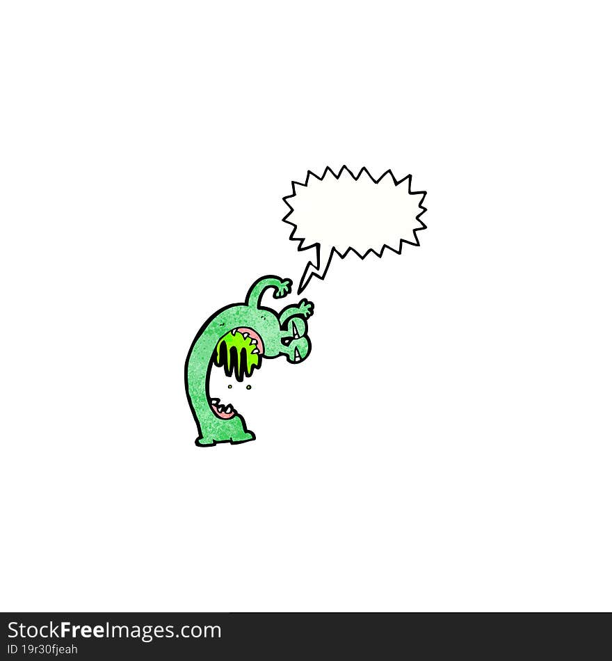 cartoon gross alien