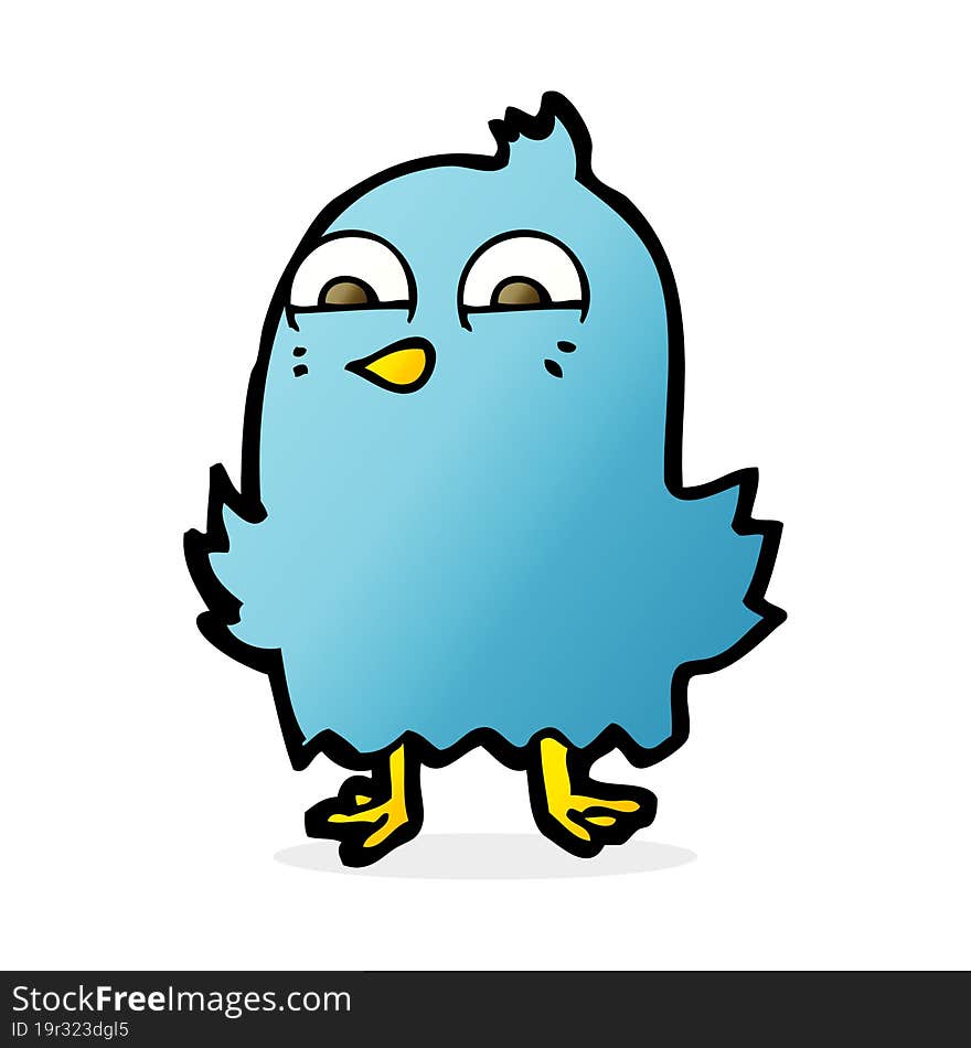 funny cartoon bird