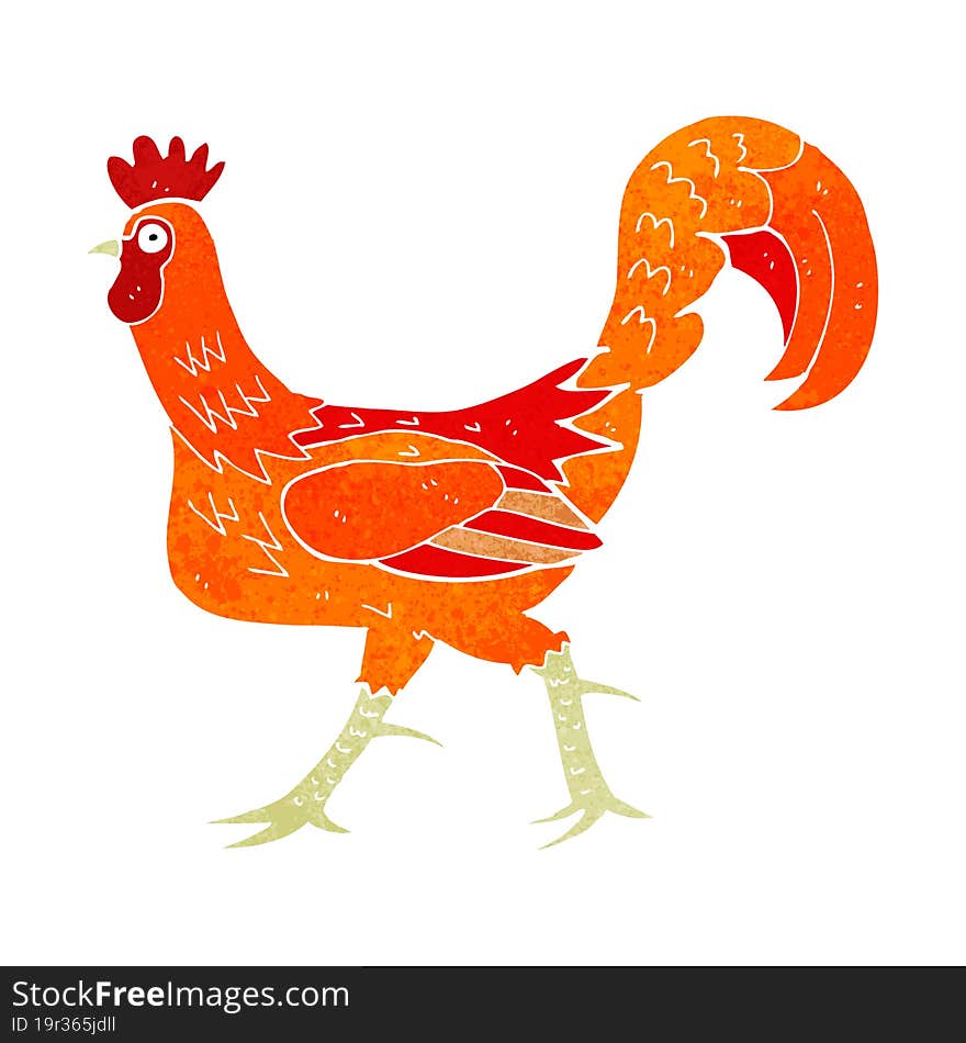 Cartoon Cockerel