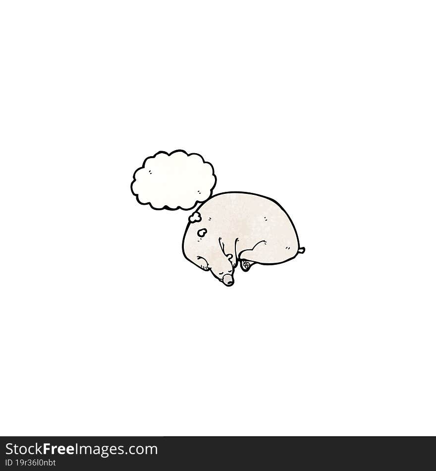 sleeping polar bear cartoon