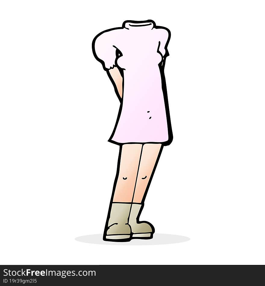 cartoon female body (add photos or mix and match cartoons