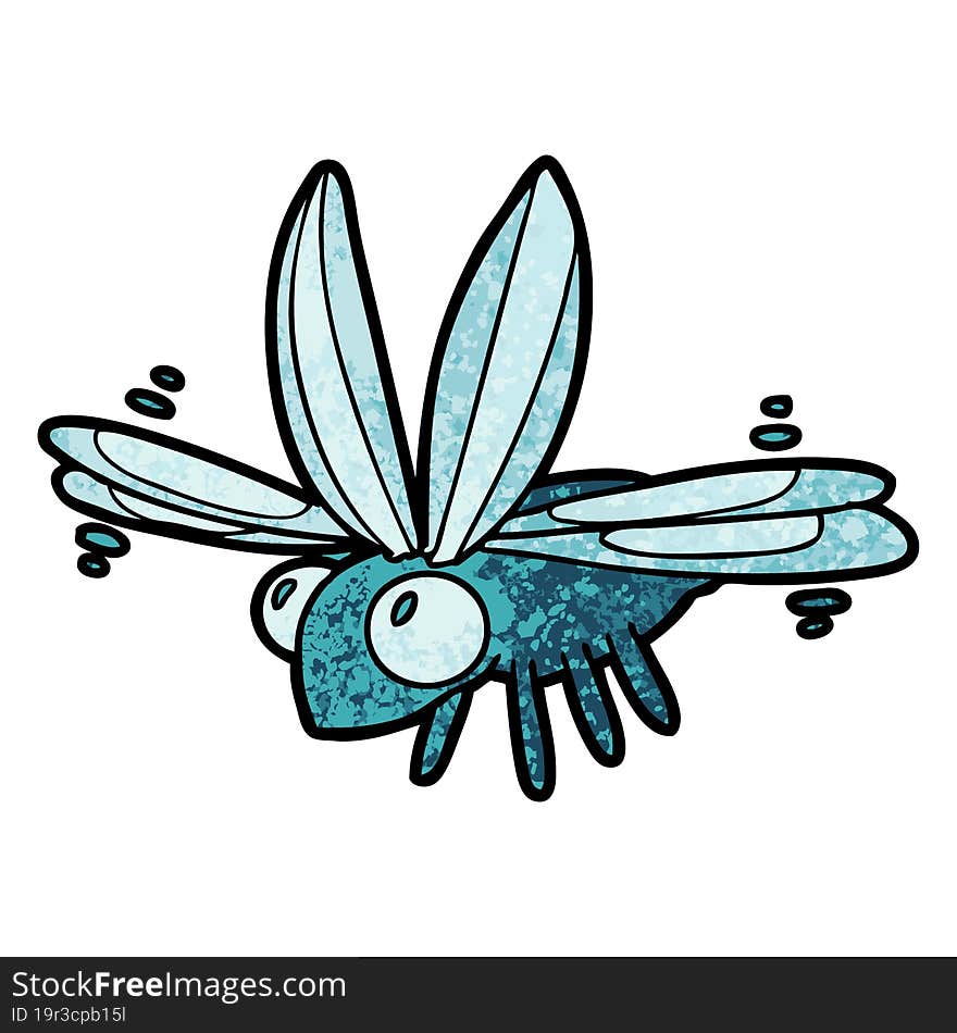 cute cartoon bug flying. cute cartoon bug flying