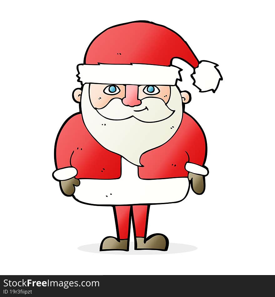 Cartoon Happy Santa Claus